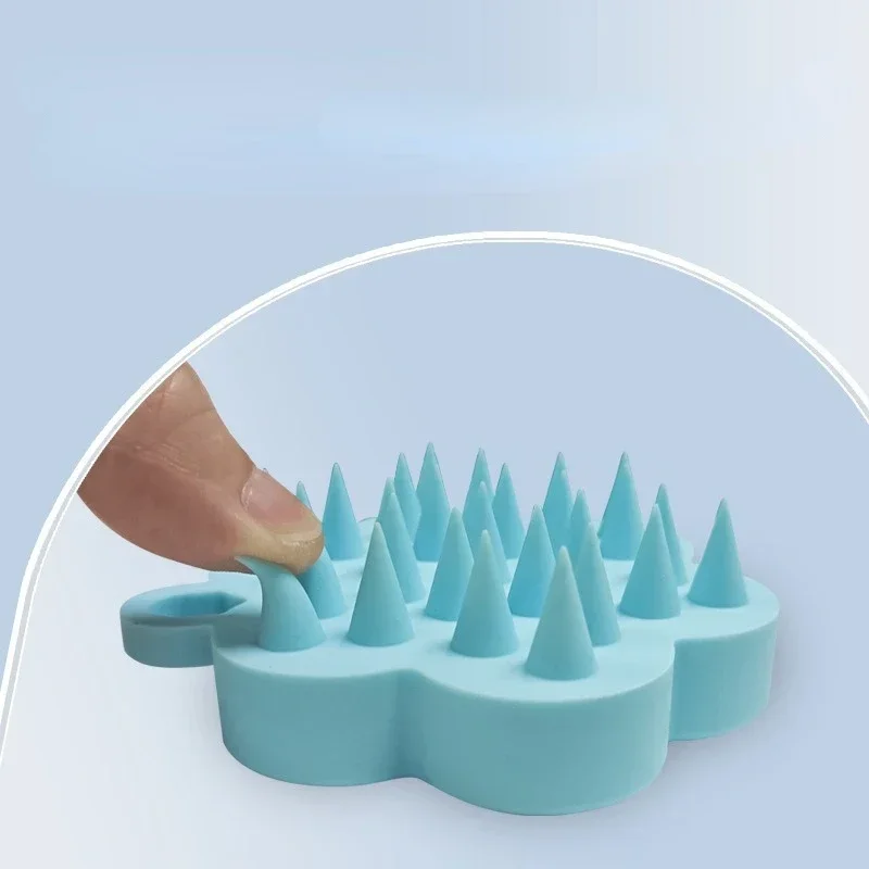 Multifunctional Silicone Shampoo Brush Scalp Meridians Cleaning Massage Comb Bath Brush Hair Comb Care Hair Tool Brush