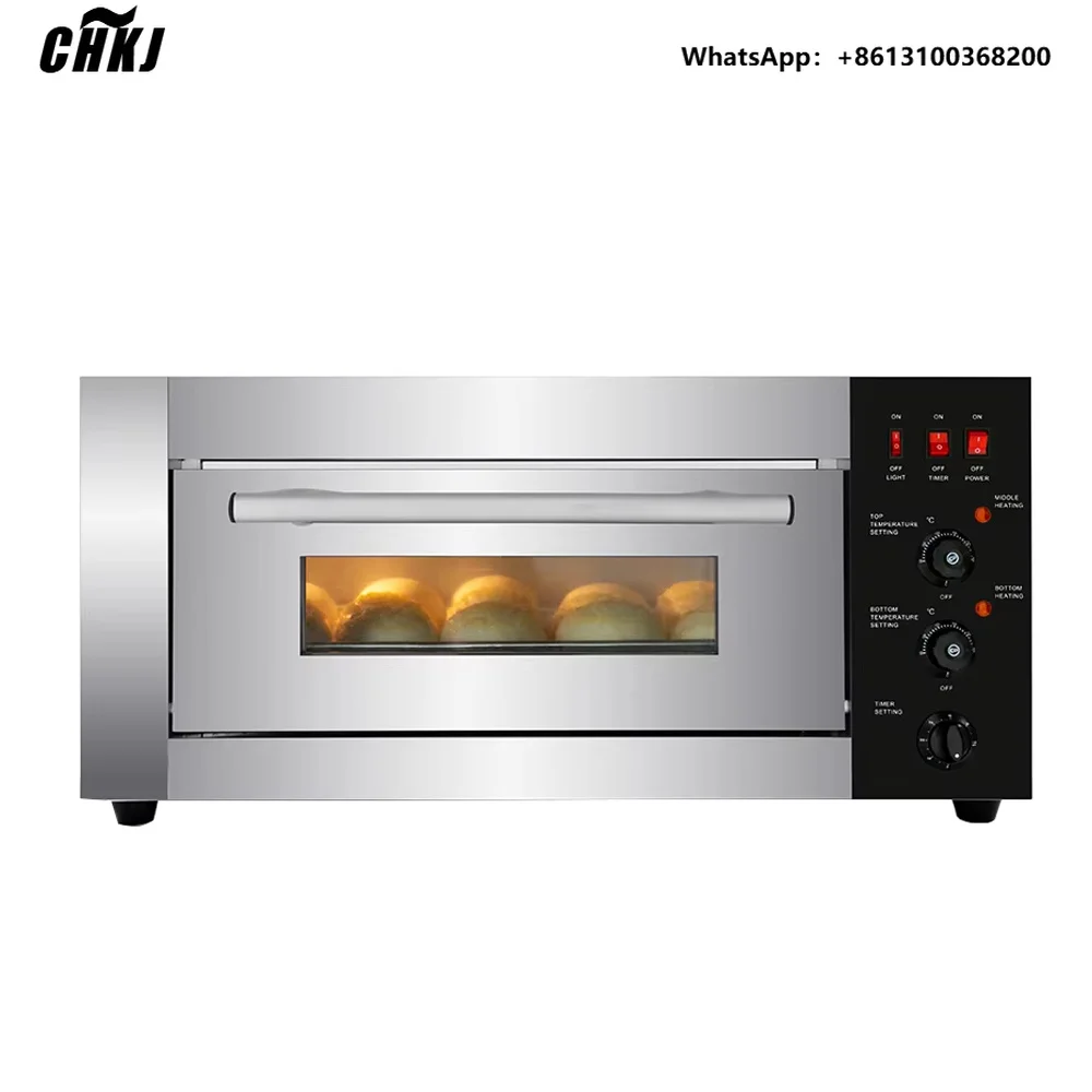 Commercial 1 Tray Single Deck Mini Oven Baking Pizza Bread Cake Oven 3000W Electric Bakery Equipment