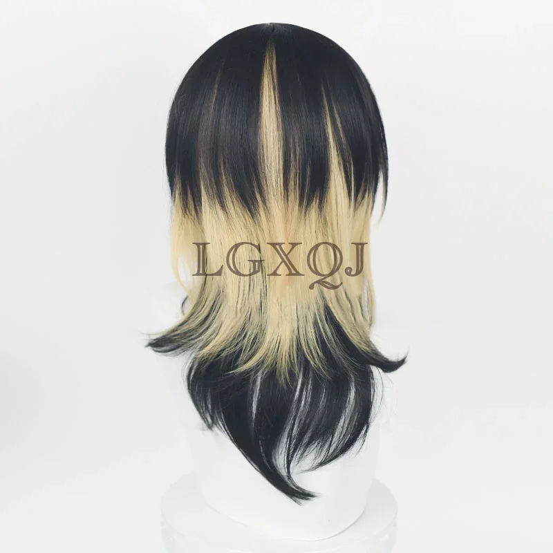 50cm Rindou Haitani Ran Haitani Cosplay Wig Anime Tokyo Revengers Men Black Golden Heat Resistant In Stock Party Wigs + Wig Cap