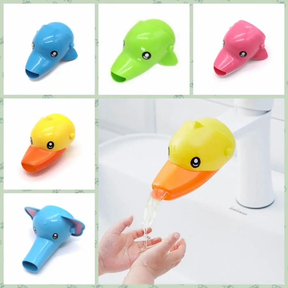 Cute Lovely Duck Elephant Kitchen Faucet Extender Cartoon Splash-proof Baby Washing Helper Sink Accessories Water Tap Extender