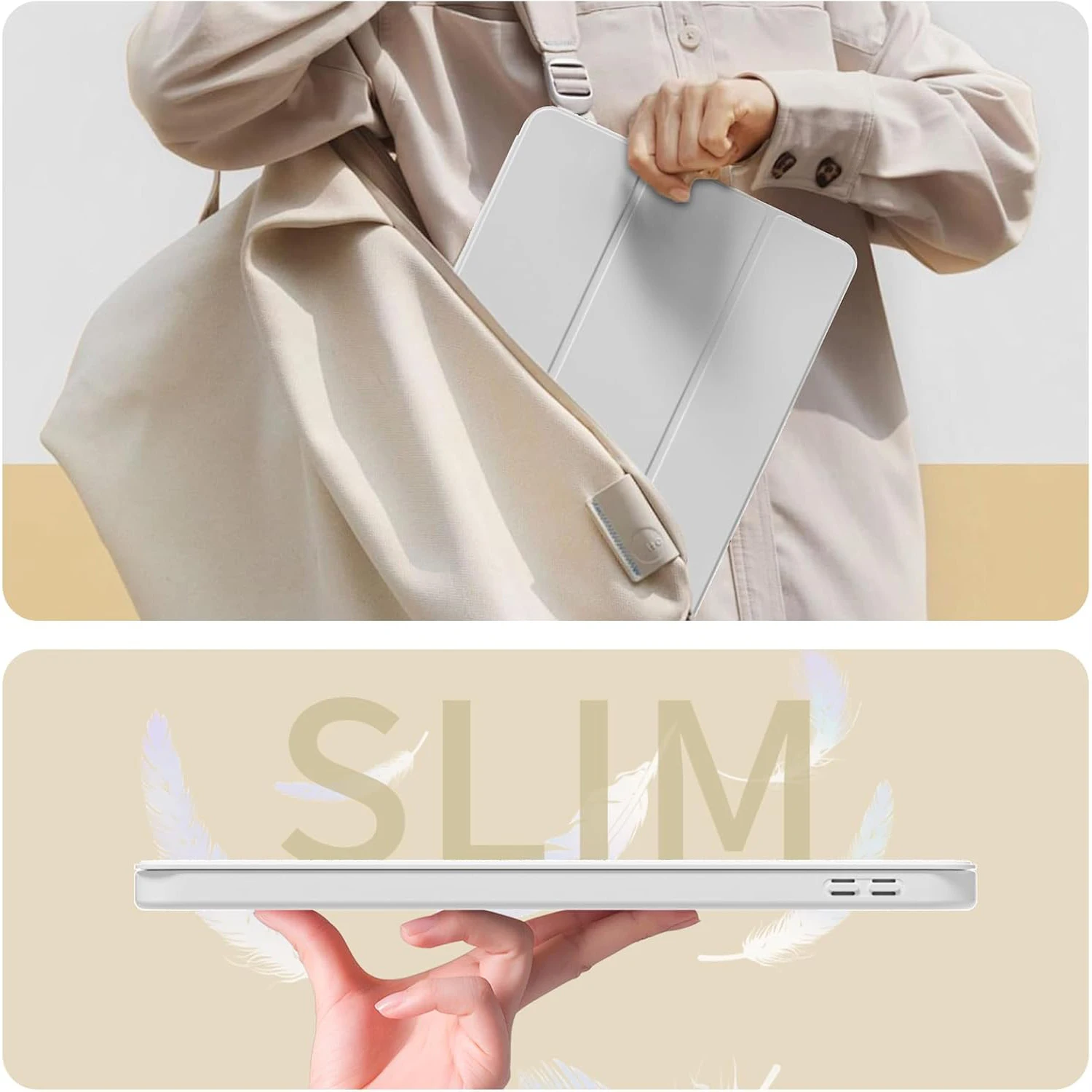 레노버 탭 M10 플러스 (3세대) 10.6인치 2022 TB-128FU TB-125FU 삼중 접이식 플립 케이스 자석 스탠드 PU 가죽 보호 커버