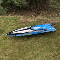 RC Gasoline Speedboat Remote Control Boat Model Toy Gift Racing Speedboat Model 30CC Rapid Power Model Boat Fiberglass Hull