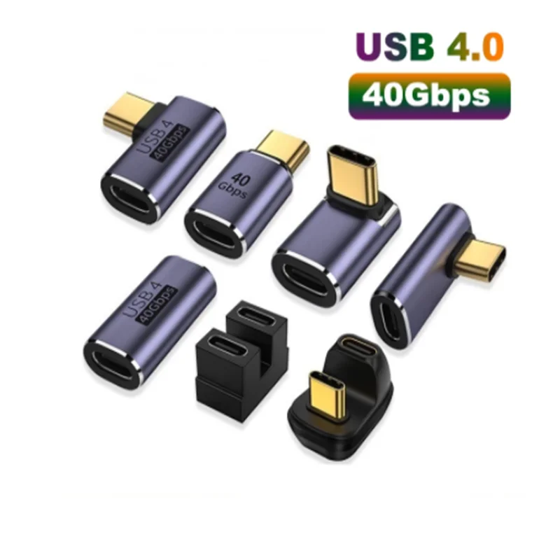 USB C OTG Adapter PD 100W 5A USB-C zu Typ C Schnelle Lade Konverter USB 4,0 40Gbps 8K 60HZ Thunderbolt3 Stecker für Macbook USB