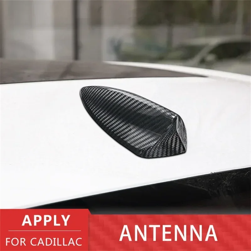 

For Cadillac ATS CT5 XTS CT6 CT4 Real Dry Carbon Fiber Roof Signal Shark Fin Aerial Antenna Genuine Carbon Cover Modification