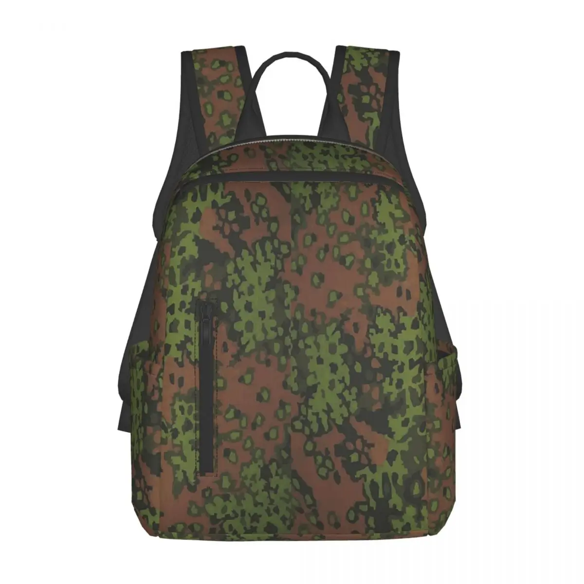 Splintertarn German WW2 Camouflage Army Military Camo Backpack Daypack Boys Girls BookBag School Bag Shoulder Bags for Men Women