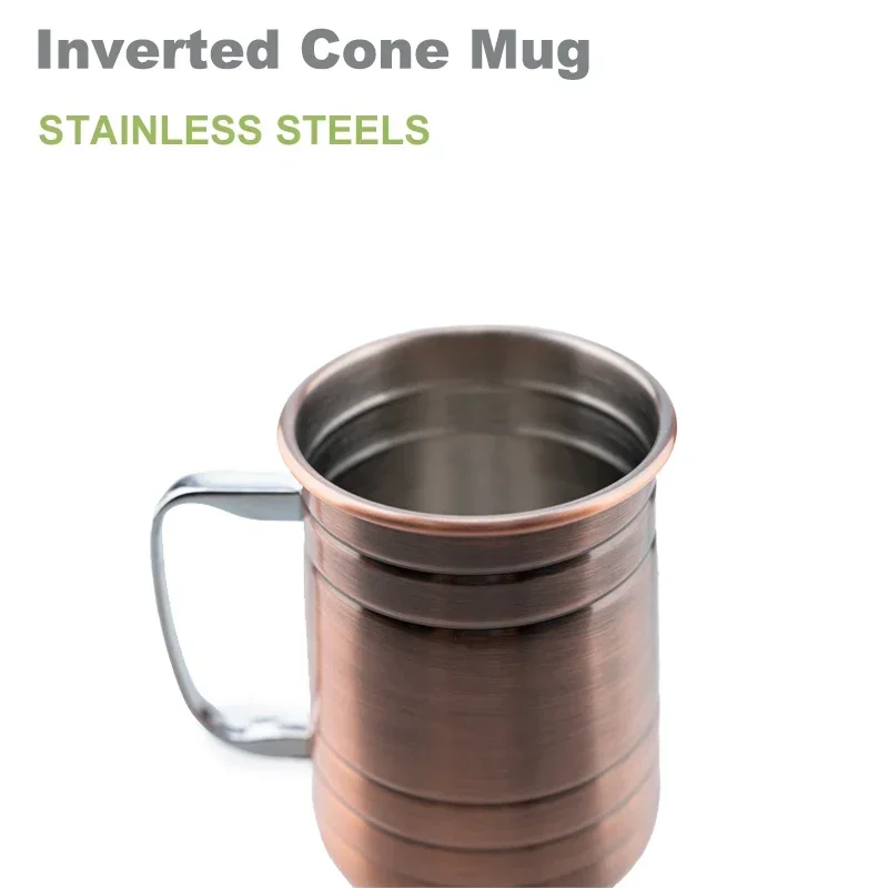 16.0oz Stainless steel Copper Moscow Mule Mug 1/2/3PCs Durable Coppery Beer Mugs Coffee Mug Milk Cup Drinkware