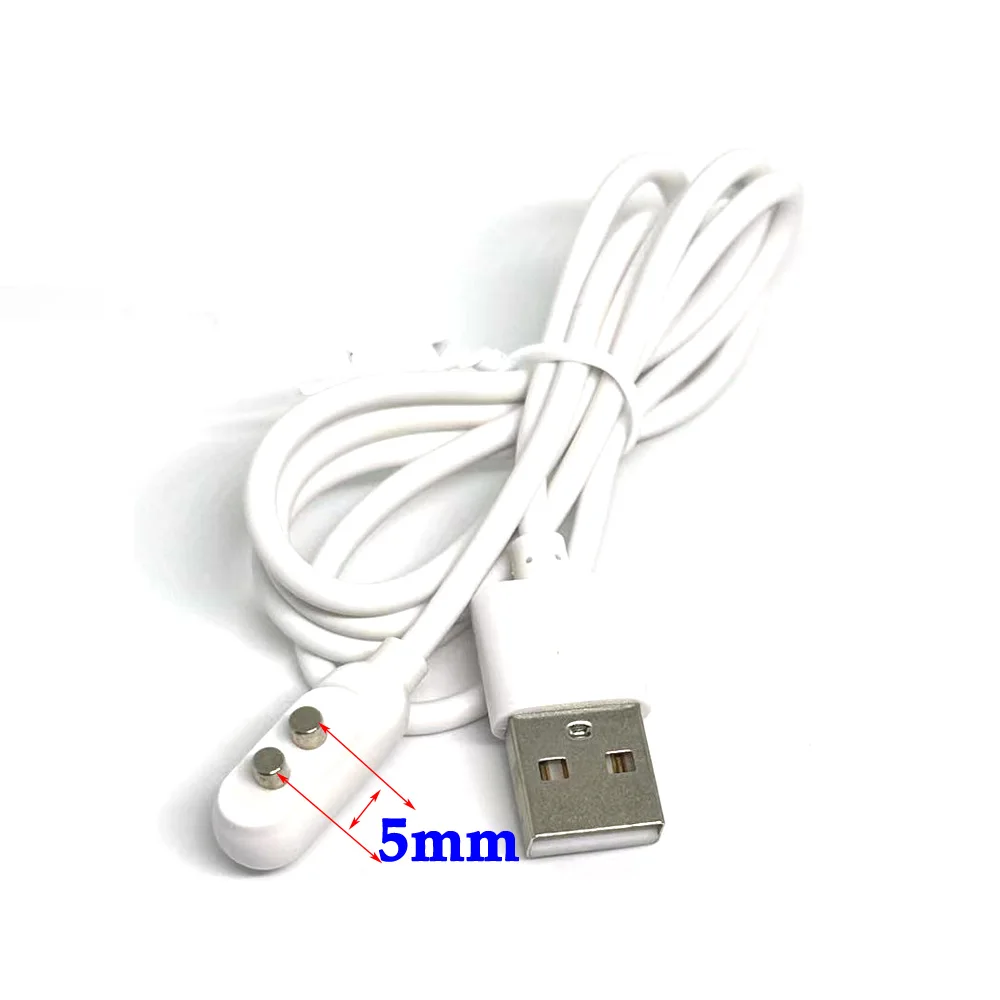 2 Pin Spacing 5mm 7mm Circular Magnetic Charging Cable center Magnet Suctio USB Power charger for Beauty instrument Smart device