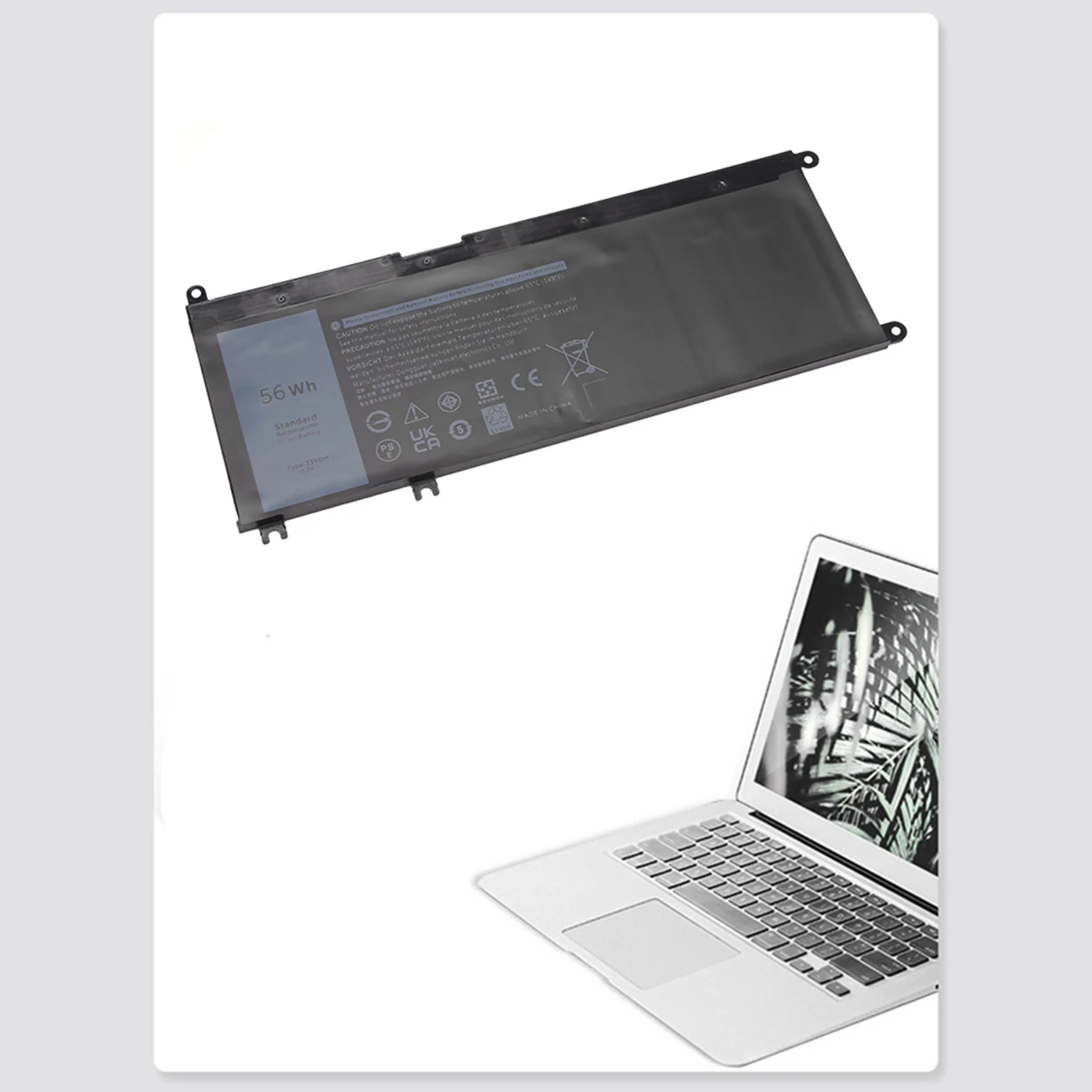 Аккумулятор для ноутбука 33 ярдов для Dell Inspiron 13 7353 7577 7000 7773 7778 7779 15,2 В 56 Втч