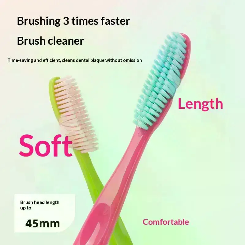 /ACR/PCS Adult Toothbrush Head Extended Widened Individual Packing Advanced Soft Bristle For Daily Oral Cleaning 5