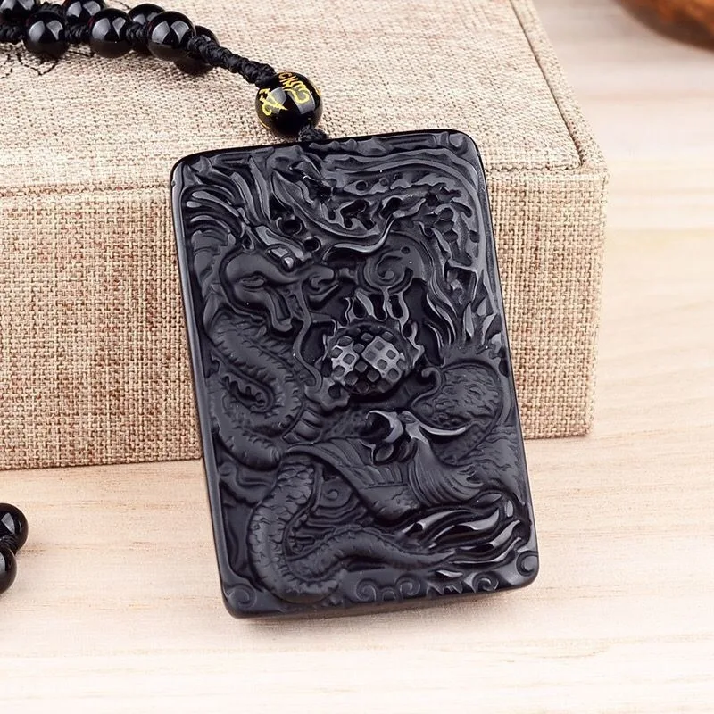 

Ожерелья и цепочки для свитеров из ледяного обсидиана для мужчин и женщин