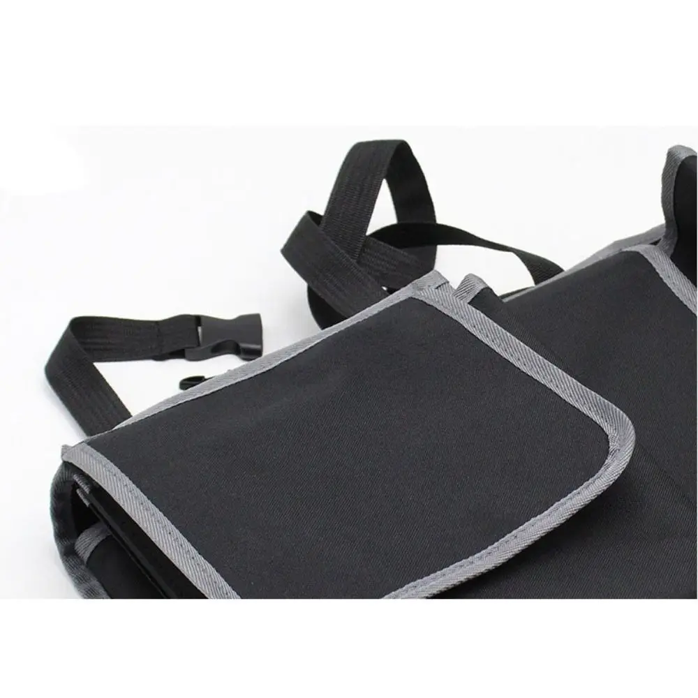 

Складной органайзер для багажника автомобиля, черные водонепроницаемые сумки для хранения на заднем сиденье, карманные автомобильные аксессуары, подвесной органайзер на заднем сиденье