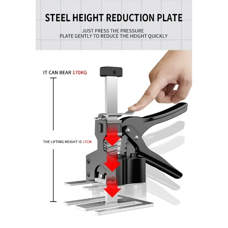 Labor-Saving Handle, Construction Jack, Wall Tile Locator, Multi-Function Lifting Device, Panel Lifting Cabinet Jack, Load 170KG