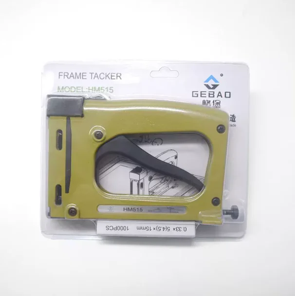 Manual Picture Frame Point Driver Stapler, Framing Fixing Nailer with 1000Pcs Nails for Back Plate Mounting