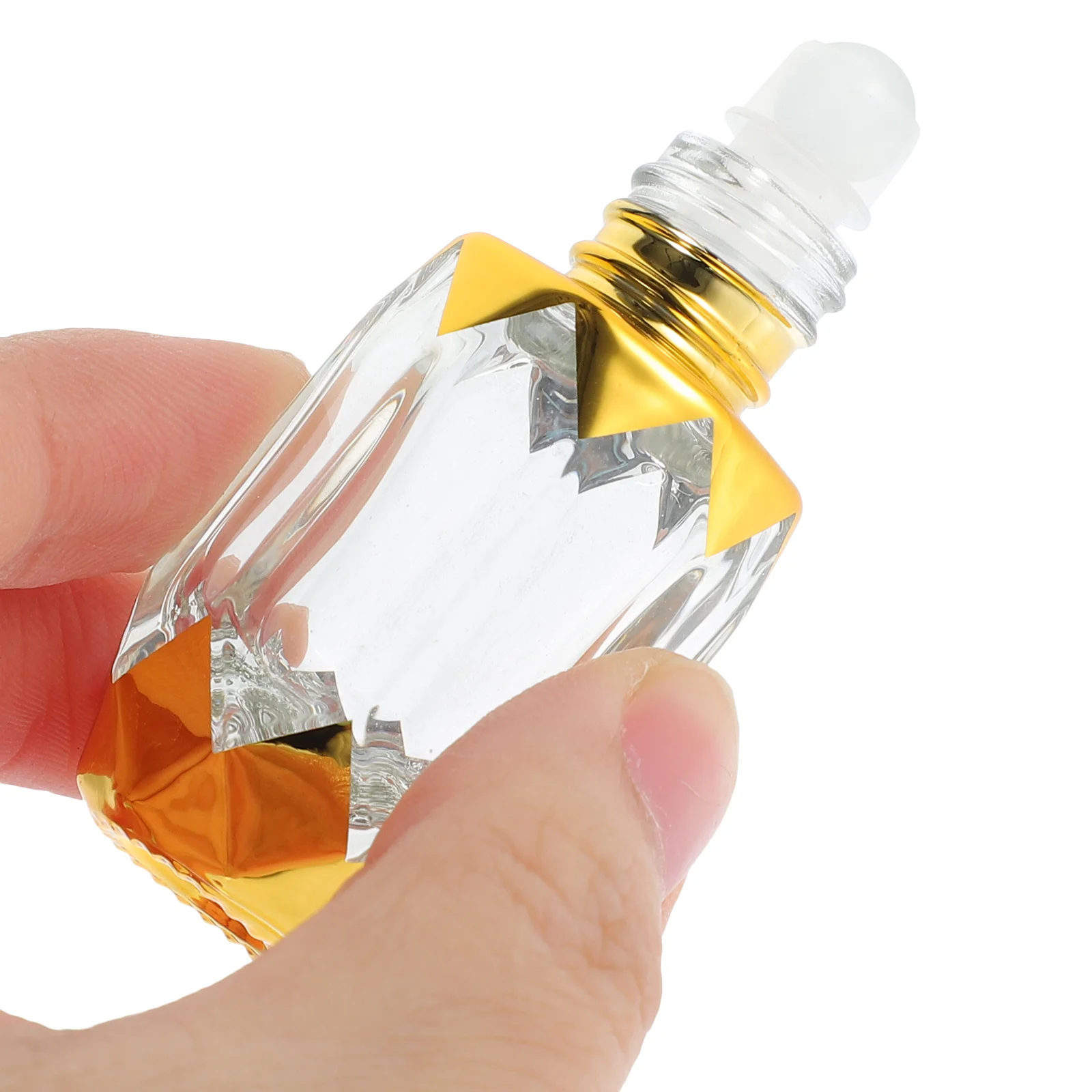 

4Pcs Glass Essential Oil Roller Bottles 6Ml Mini Size Leak Resistant for Aromatherapy Travel Portable Empty Oil Dispenser Bottle