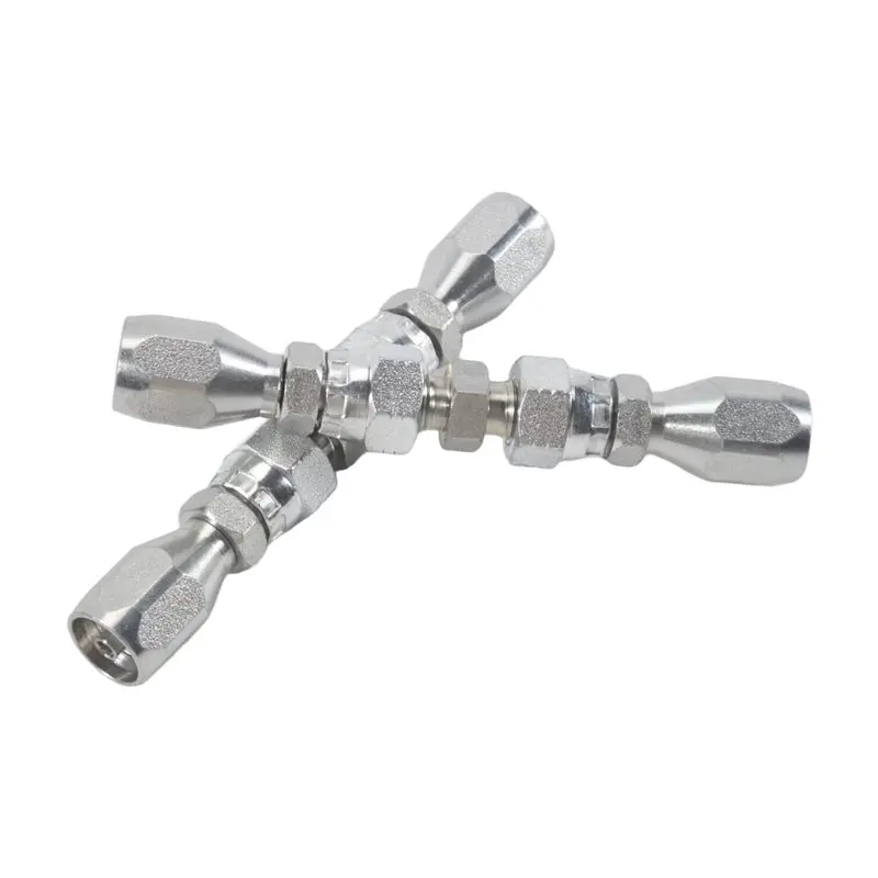 

2Pcs Hydraulic Hose Repair Kit, Reusable, 2-Wire Reusable Hydraulic Repair Fitting-[A04I Tools]