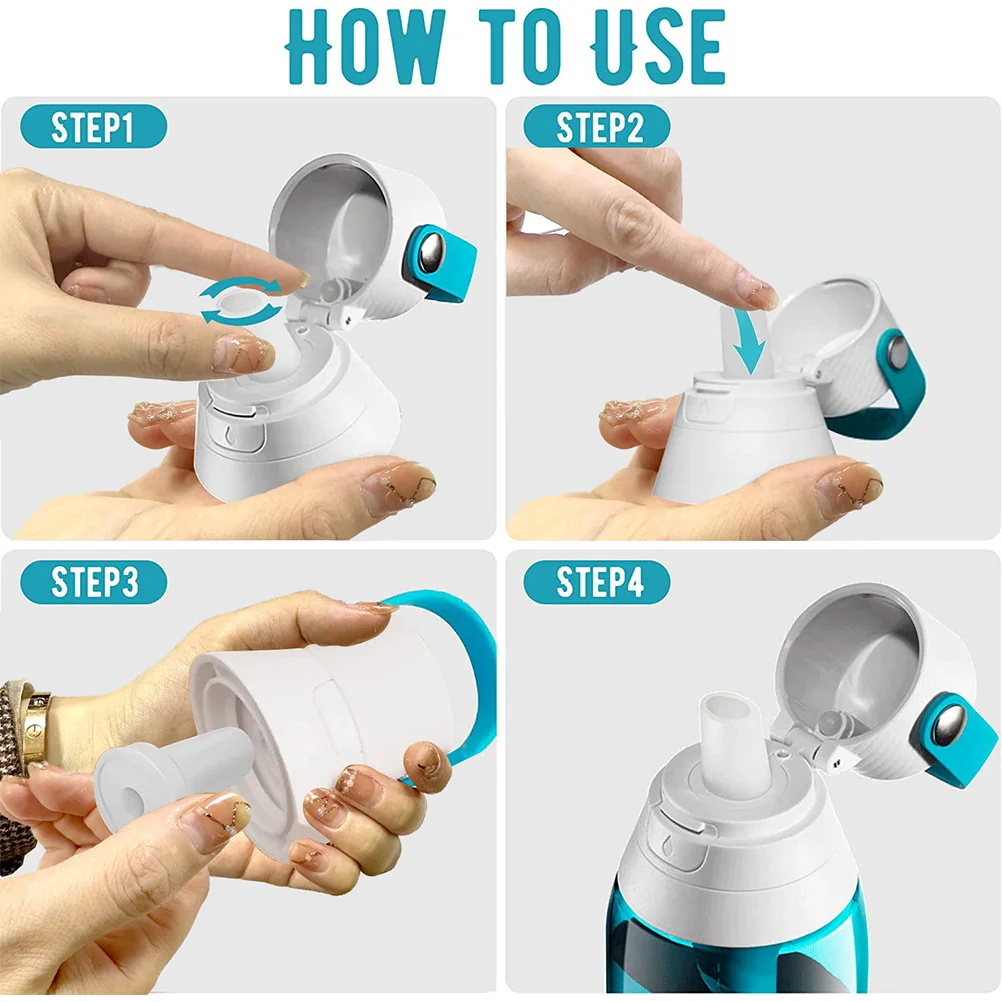 

4pcs Silicone Bite Valve Replacement For Water Bottle Food Grade Bpa Free Reusable Soft Valves Filter Bottle Accessories
