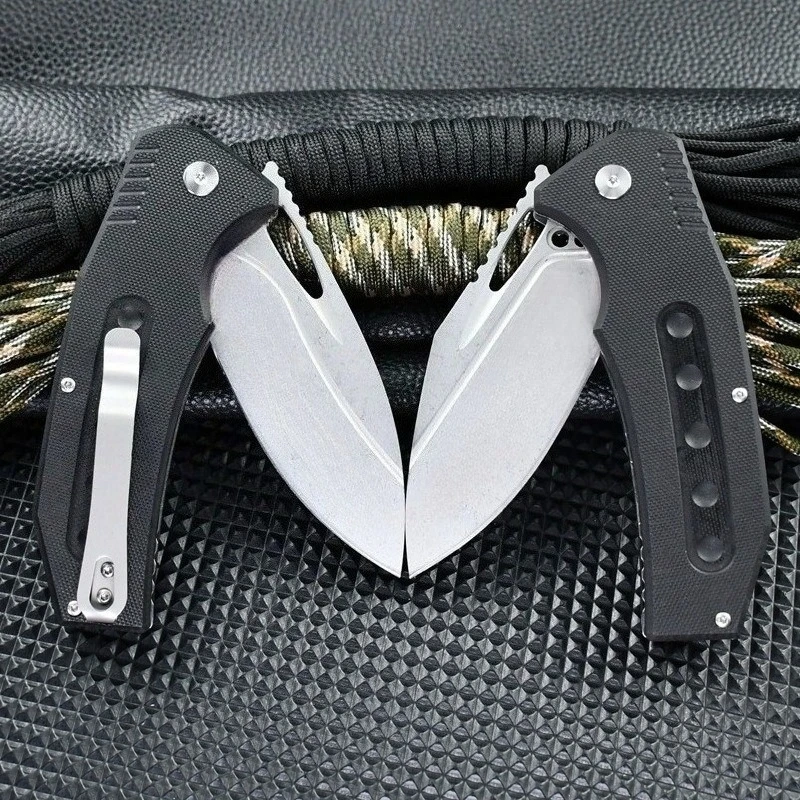 

Portable D2 Blade Folding Pocket Outdoor Camping Hiking Survival Knife Tactical Hunting Utility Fruit Kitchen EDC Tools Knives