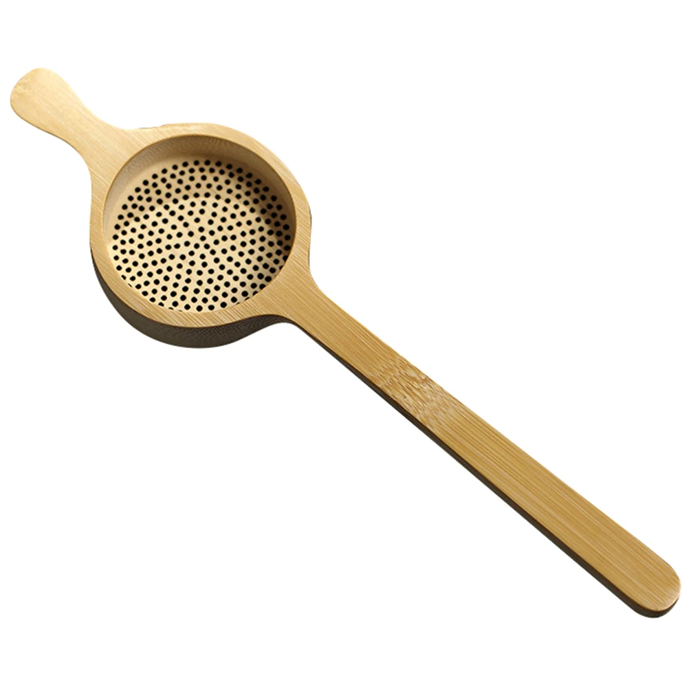 

Tea Strainer Handmade Mesh Infuser Ergonomic Design Household Gift Fine Filter Kitchen Barware Bamboo