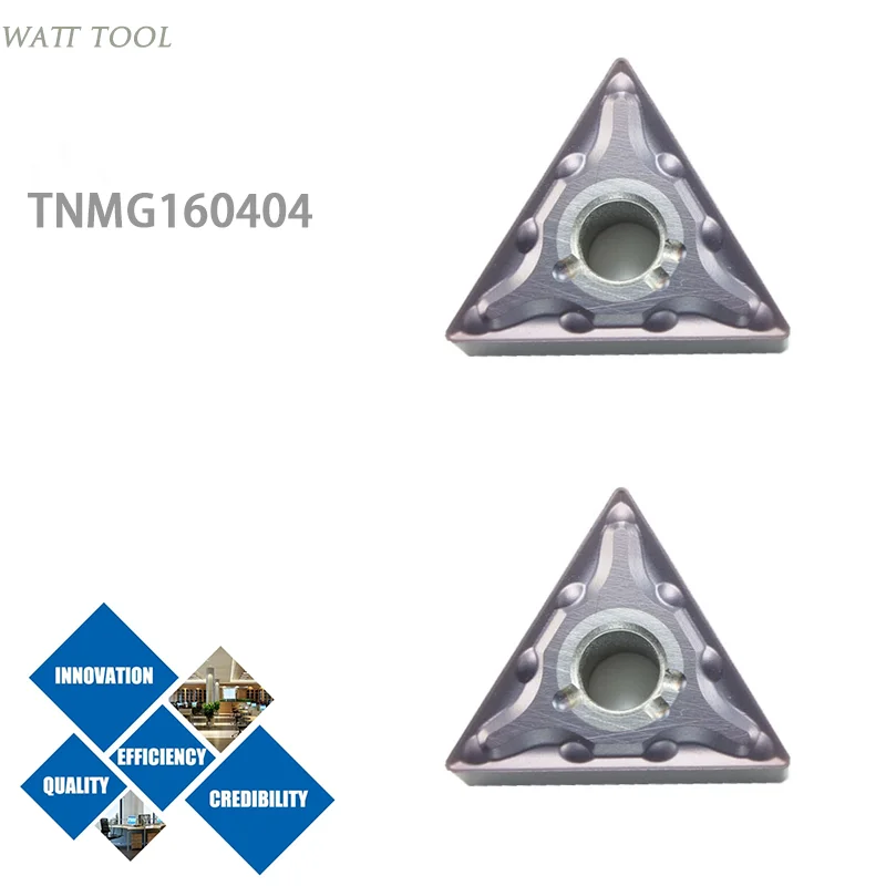 

10pcs TNMG160404-TM TNMG160404-43 TNMG160404-PM Cemented carbide and cermet inserts General Turning Inserts
