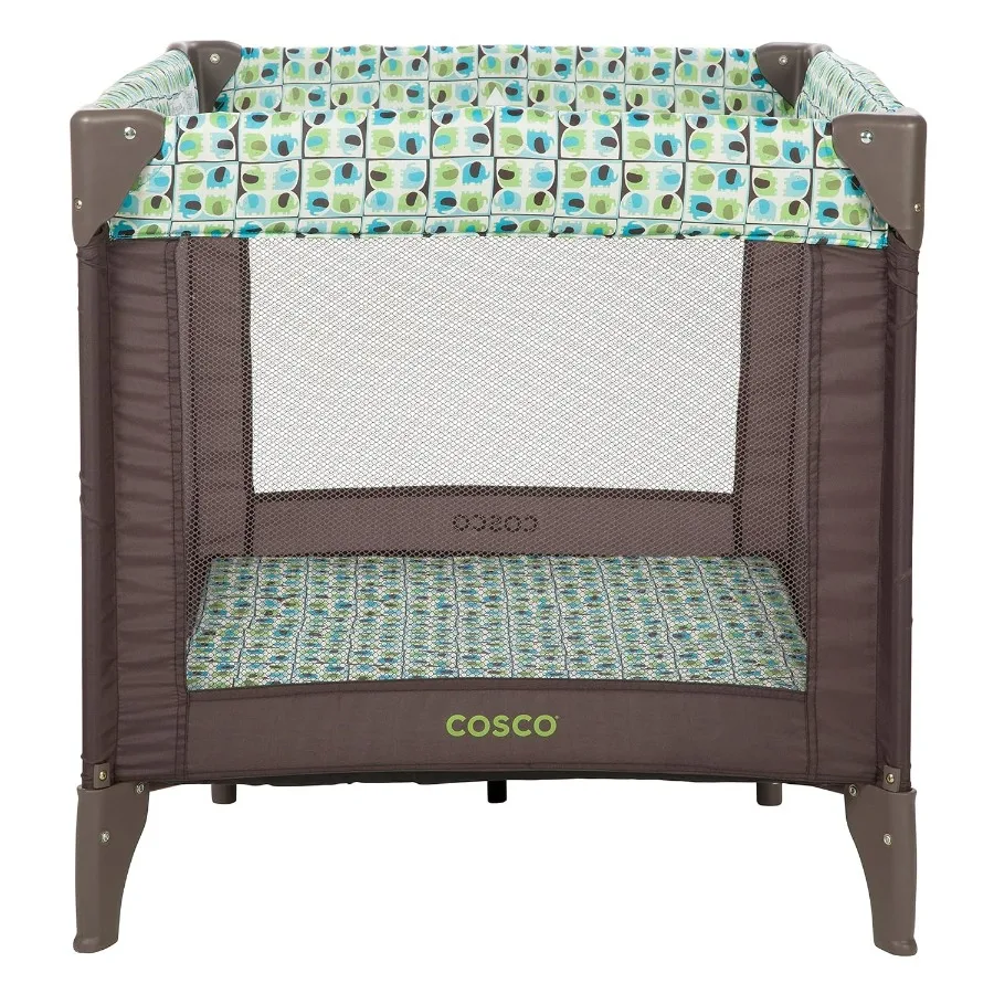 Cosco Funsport Gioco portatile compatto per viaggi e uso domestico: box per bambini pieghevole leggero e facile da montare con borsa per il trasporto I