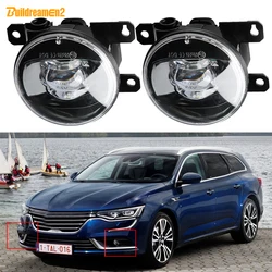 2 Pieces Fog Light Assembly For Renault Talisman Samsung SM6 2015-2022 Car 30W Front Bumper LED Lens Fog Lamp H11 12V