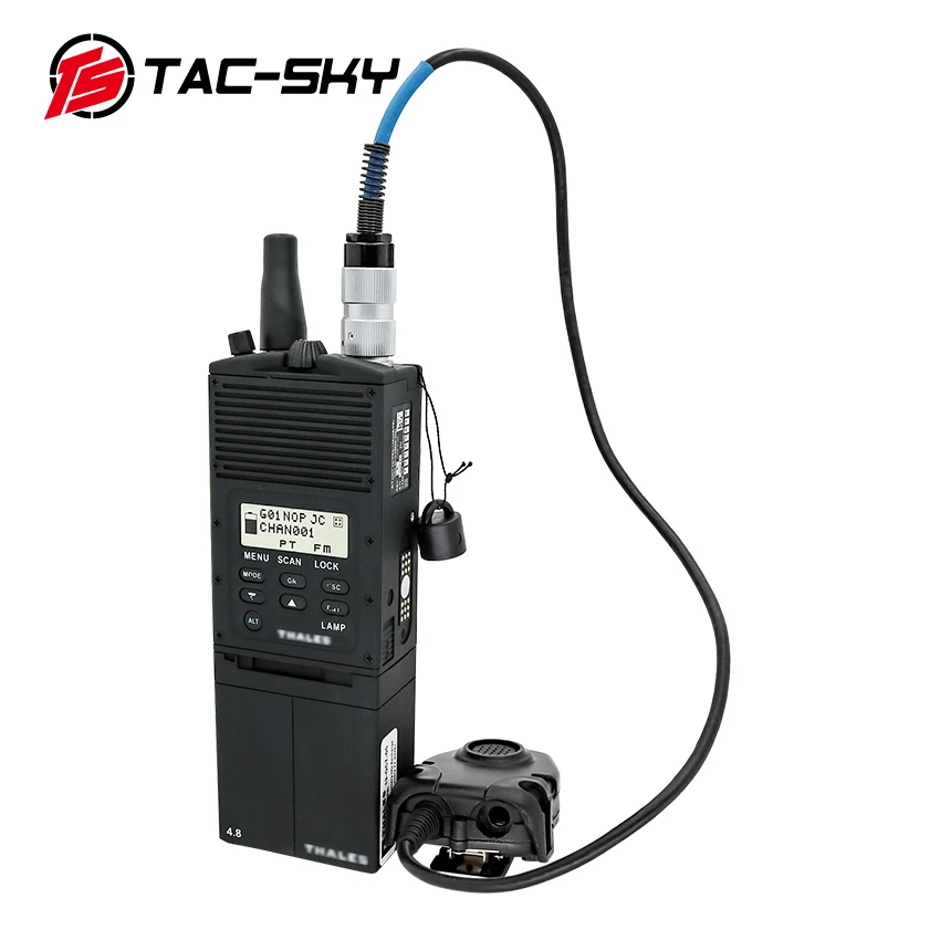 

TS TAC-SKY for tactical headset AN/PRC 148 walkie-talkie model radio virtual box +tactical PRC ptt 6-pin PTT