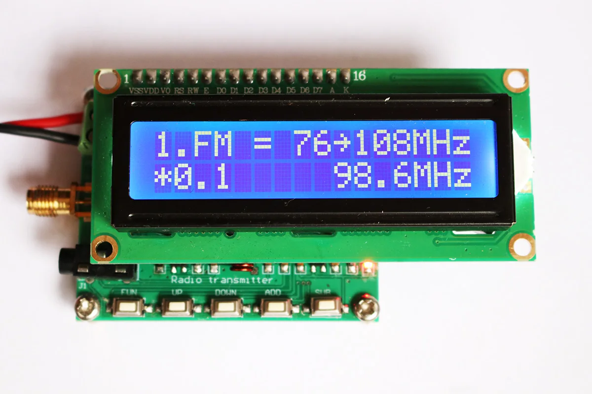 88 ~ 108MHz FM Stereo Sender FM Signal Generator Meter