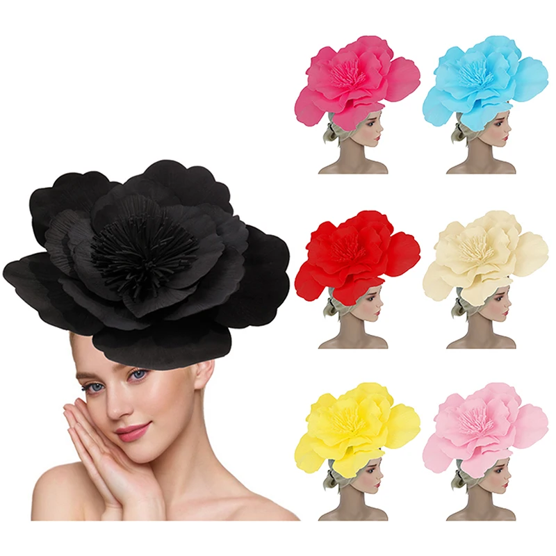 

Fascinating Large Flower Fascinator Hat for Women, Bridal Headpiece, Makeup Artists' Essential, Hair Decorations for Photoshoots