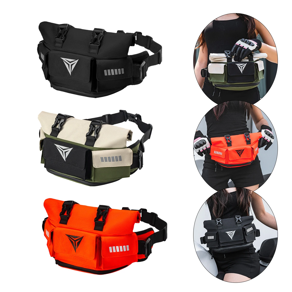 

Мотоциклетная поясная сумка, уличная многофункциональная сумка, сумка для хранения внедорожных велосипедов, водонепроницаемая высококачественная нагрудная сумка из ткани Оксфорд