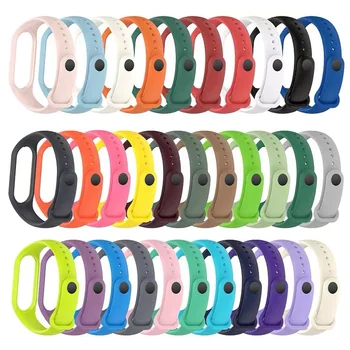 Cinturino per orologio per Xiaomi Mi Band 7 6 5 4 3 cinturino in silicone cinturini da polso correa Mi Band 6 7 5 4 accessori Smartwatch
