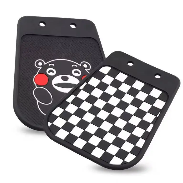 

For Honda Cross Cub 110 CC110 CT125 Front Mudguard Extension Rubber Mud Flap Fender Splash Guard with Kumamon/Checkerboard Patte