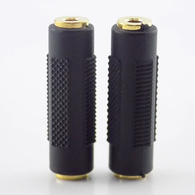 Gold-plated 3.5 Double Audio Stereo Mother-to-Mother 3.5mm Female-to-Female Adapter 3.5 Female-to-Female Straight-through Head