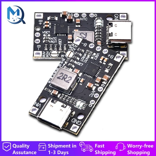 C타입 USB 2/3S BMS 리튬 배터리 충전 부스트 모듈, 균형 잡힌 지원, 표시기로 고속 충전, 15W, 8.4V, 12.6V, 1.5A 