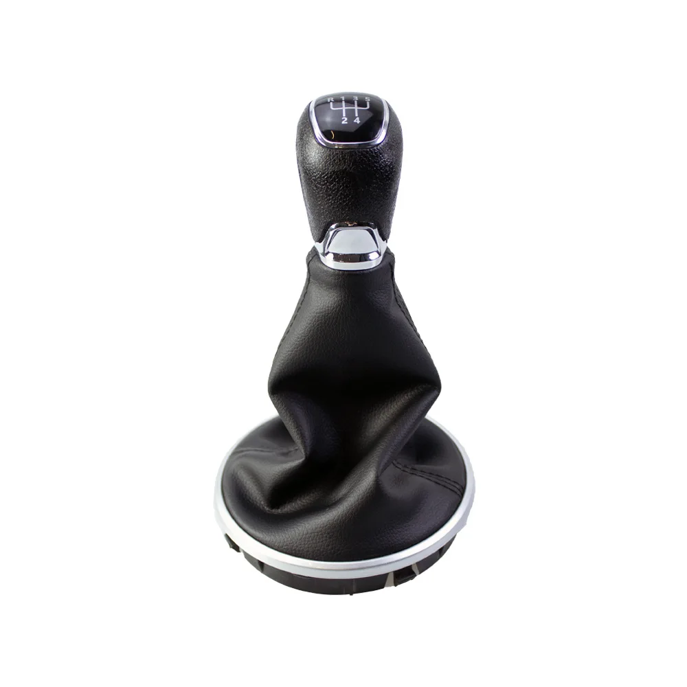 For Skoda Fabia MK2 manual 5/6 gear shift knob, gear head and gear lever integrated gear shift cover
