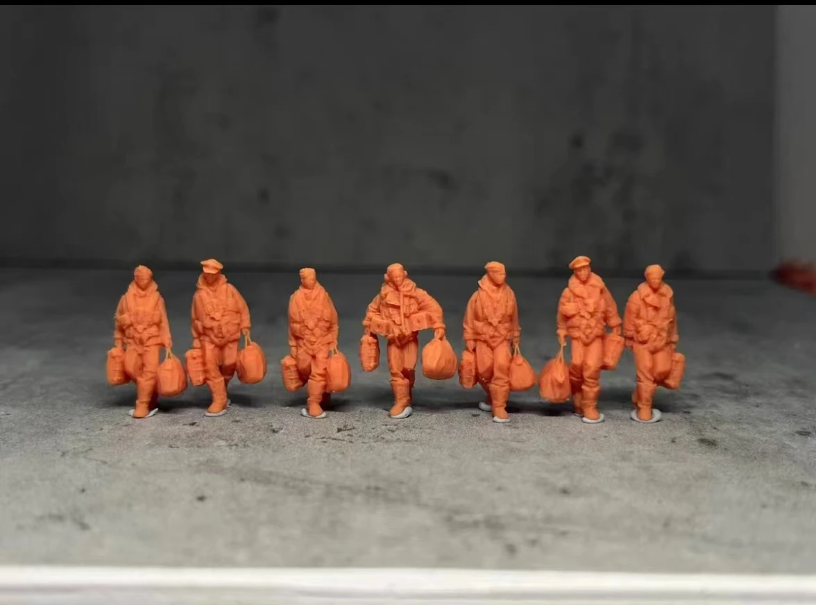 mininiature model 1/72 resin  u  s   air  force  soldiers  7pcs/set