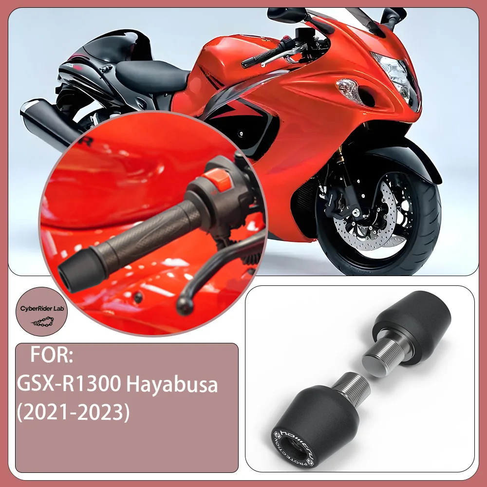 CNC Motorcycle handlebar plugs Crash Fall Protection Bar End Titanium Weights For Suzuki GSX-R1300 Hayabusa 2021-2023