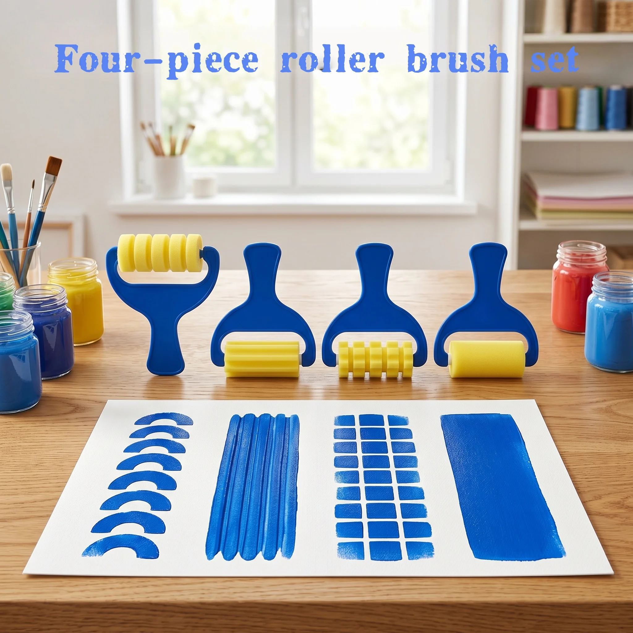 4Pcs Patterned Spon…