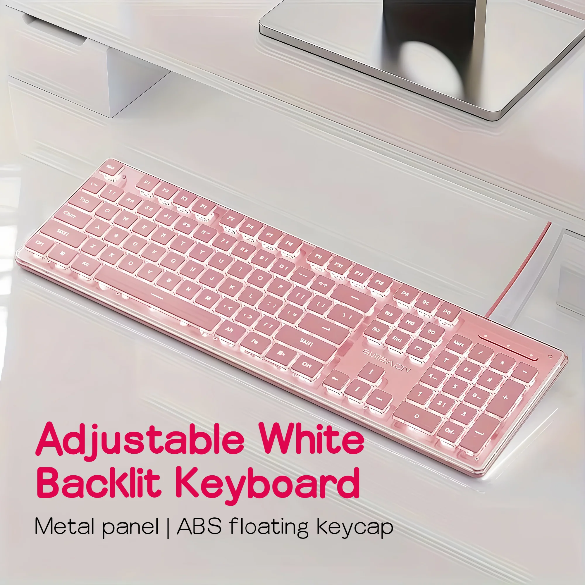 Teclado LED com Fio, 104 Tecla - English Home Office avaliação e preço