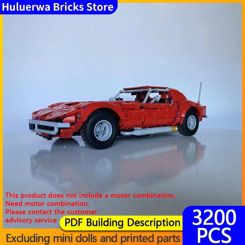 

Модель городской автомобиль MOC, строительные кирпичи, Corvette Stingray, спортивный автомобиль, модульная технология, детские праздничные подарки, сборные игрушки, костюм