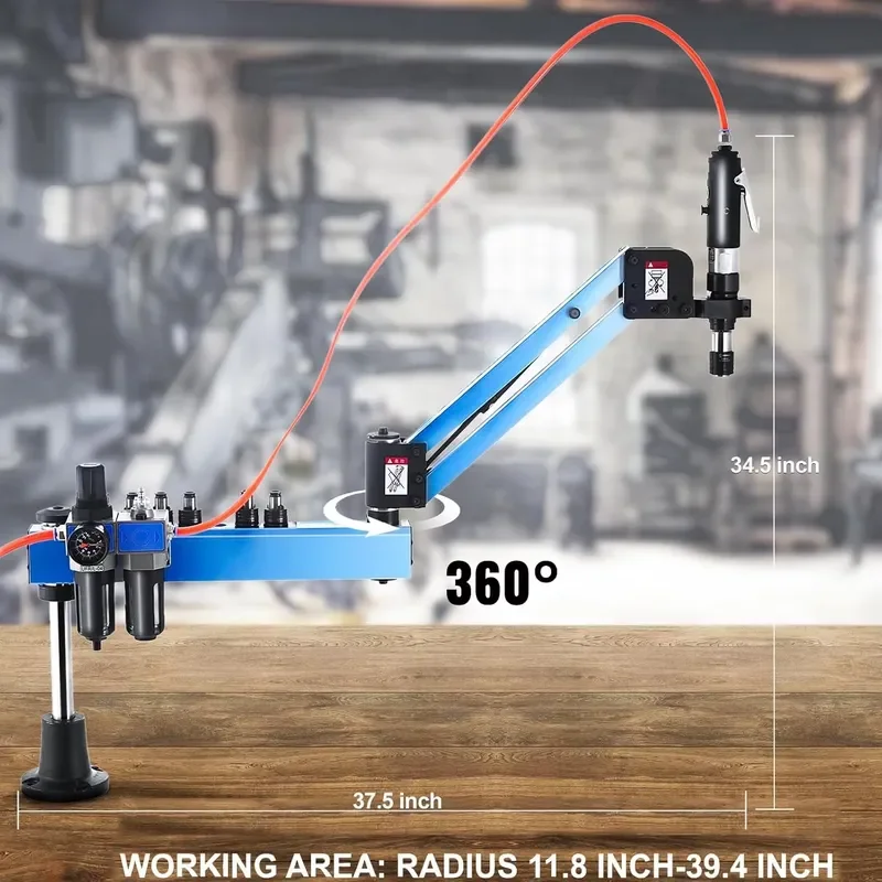 M12 Pneumatic Thread Tapper | 2-12mm Capacity Air Tapping Machine
