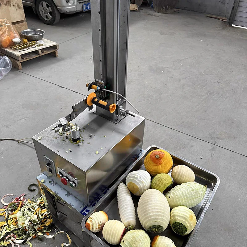 Oranges Grapefruit Peeler Pineapples Melons Papayas Peel Removing Machine Apple Mango Peaches Kiwi Peeling Machine