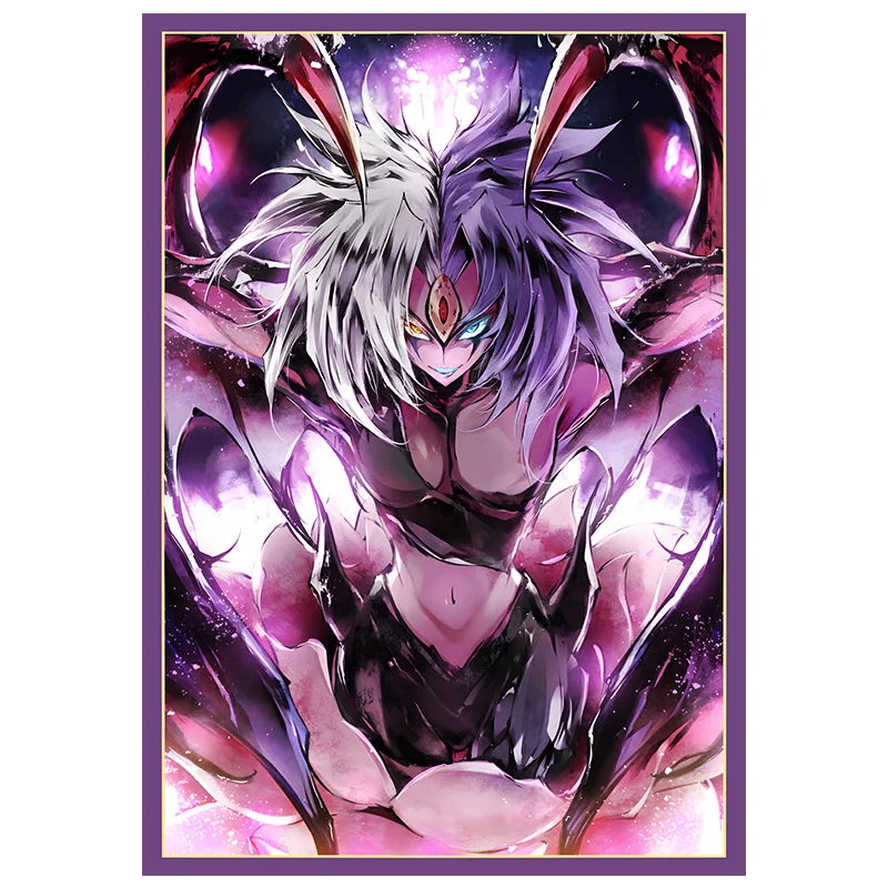 Game Yu-Gi-Oh! GX Yubel Card Sleeves Anime Yugioh Holographic Sleeve Cards Protector Case for Gift