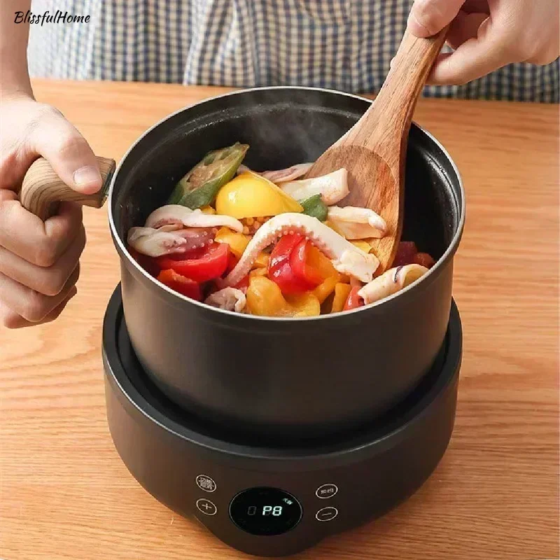 New dormitory pot. Split design. For students. Multifunctional. Small Cooks porridge and noodles Non-stick Electric cooking pot