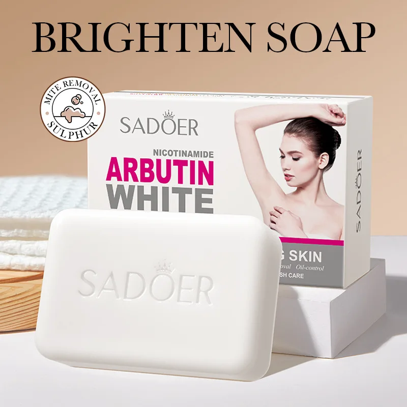 Niacinamide Arbutin Soap Whitening and Black Soap Brightening and Cleaning Handmade Soap Glutathione Kojico Acid Colab Washing