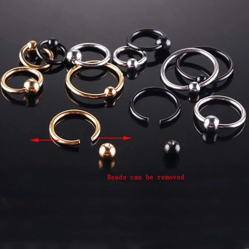 6mm/8mm/10mm/12mm Tiny Round Tragus Helix Ear Piercing Cartilage Drop Earrings Fashion  Accessories Jewelry Hoop Earrings