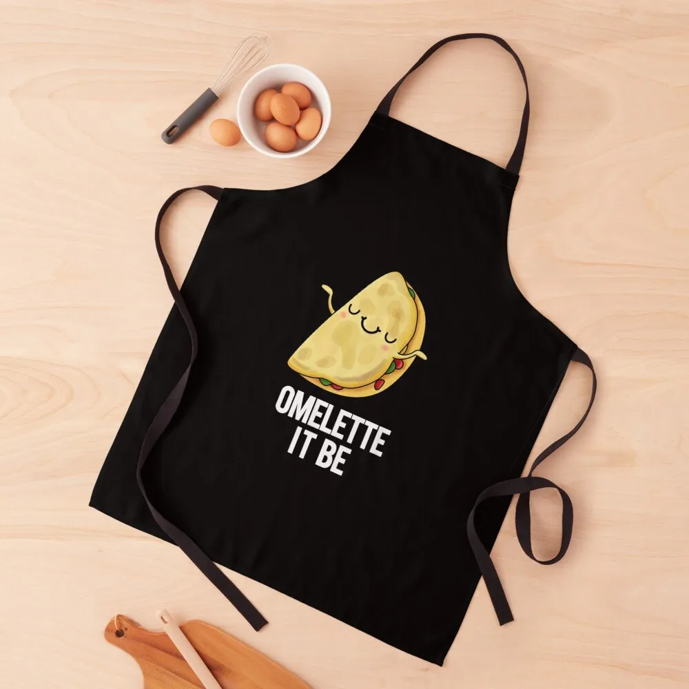 

Ome-lette It Be Funny Omelette Puns (Dark BG) Apron work ladies Home Supplies Home Utensils cleanings Apron