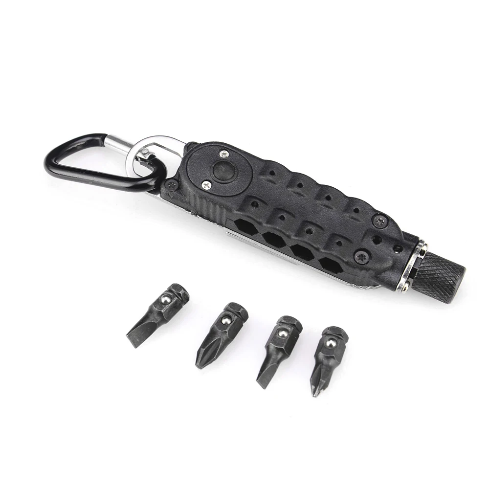 Multifunctional Mini Screwdriver Outdoor EDC Keychain Shape Screwdrivers Portable Steel Repair Tool