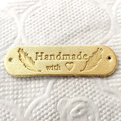 Custom Leather Tags personalized tags knit labels Handmade Knitting Tags For Hats Scarf hat label private Leather label