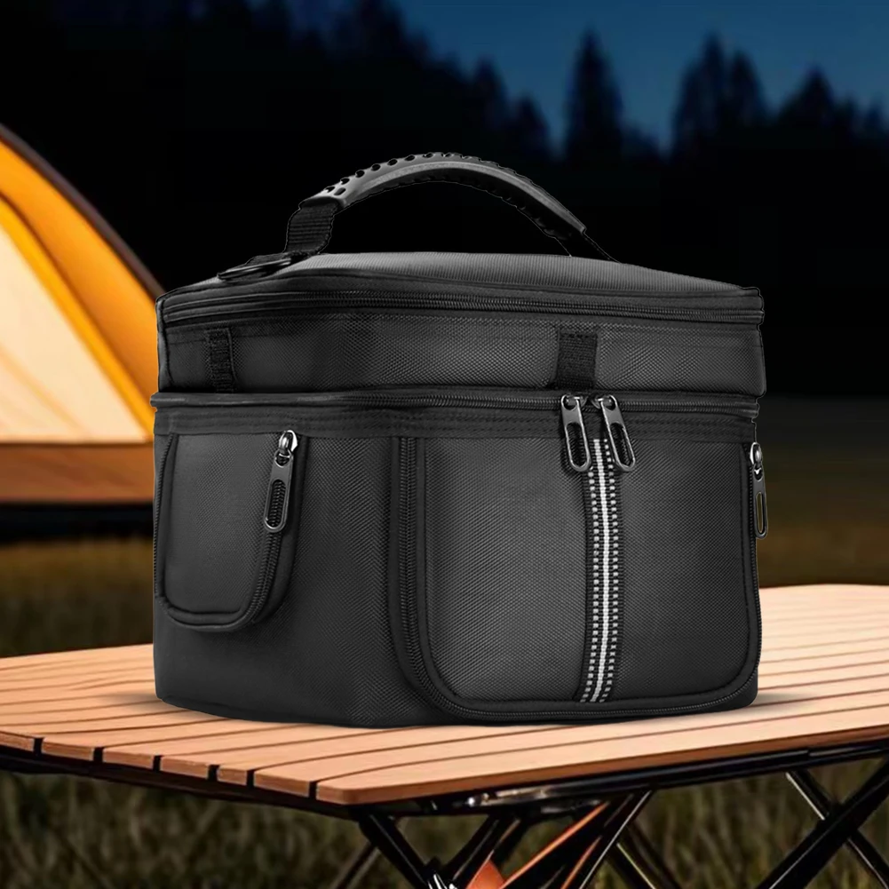 Carrying Case Storage Case Multiple Pockets Travel Storage Bag Protective Case for Ecoflow Portable Power Station River 3/3 Plus