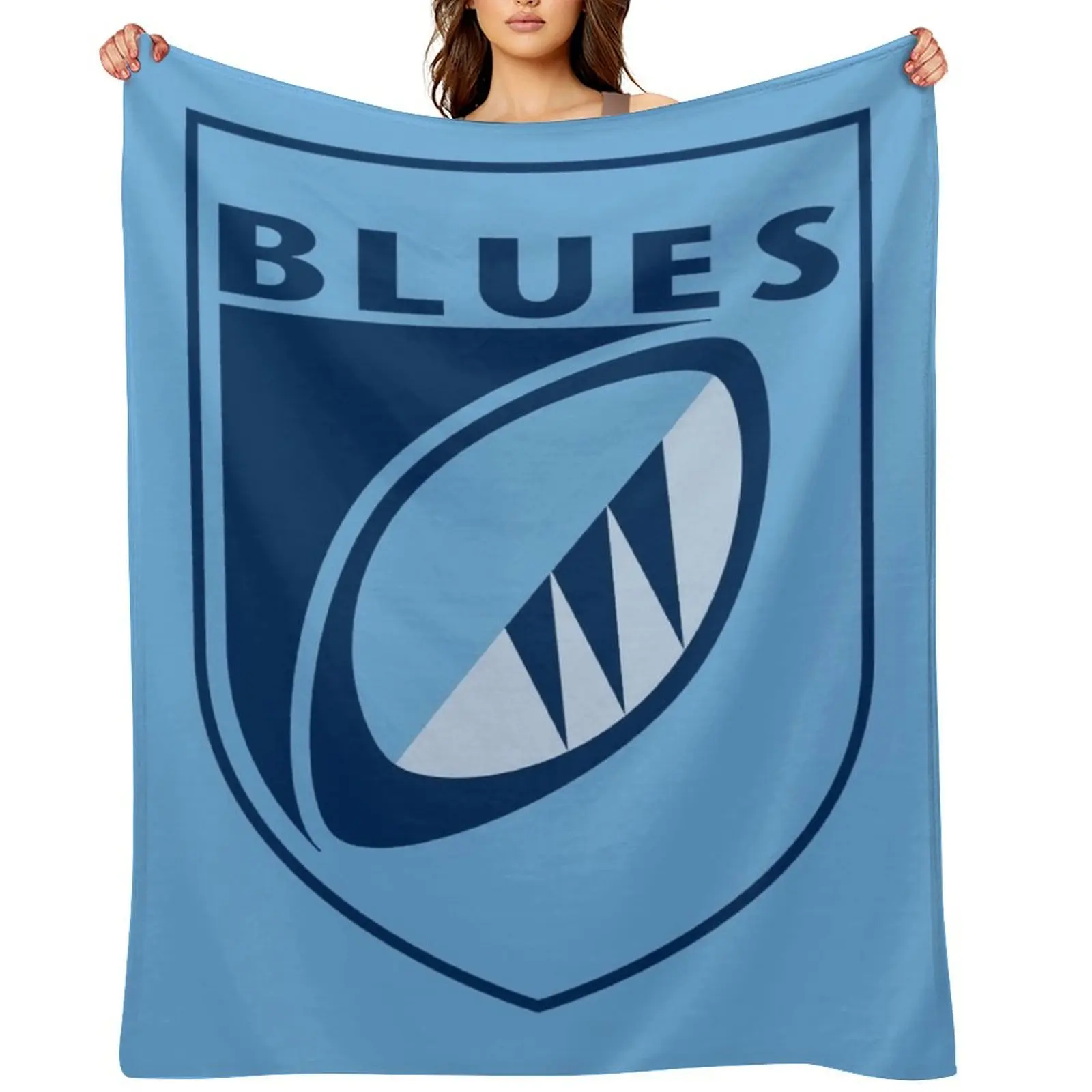 Cardiff Blues Throw Blanket Warm blankets and throws heavy to sleep for winter Furry Blankets For Bed Blankets